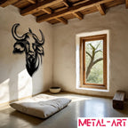 Buffalo Guardian - laser-cut metal wall art