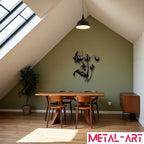 Flourish in Bloom - laser-cut metal wall art