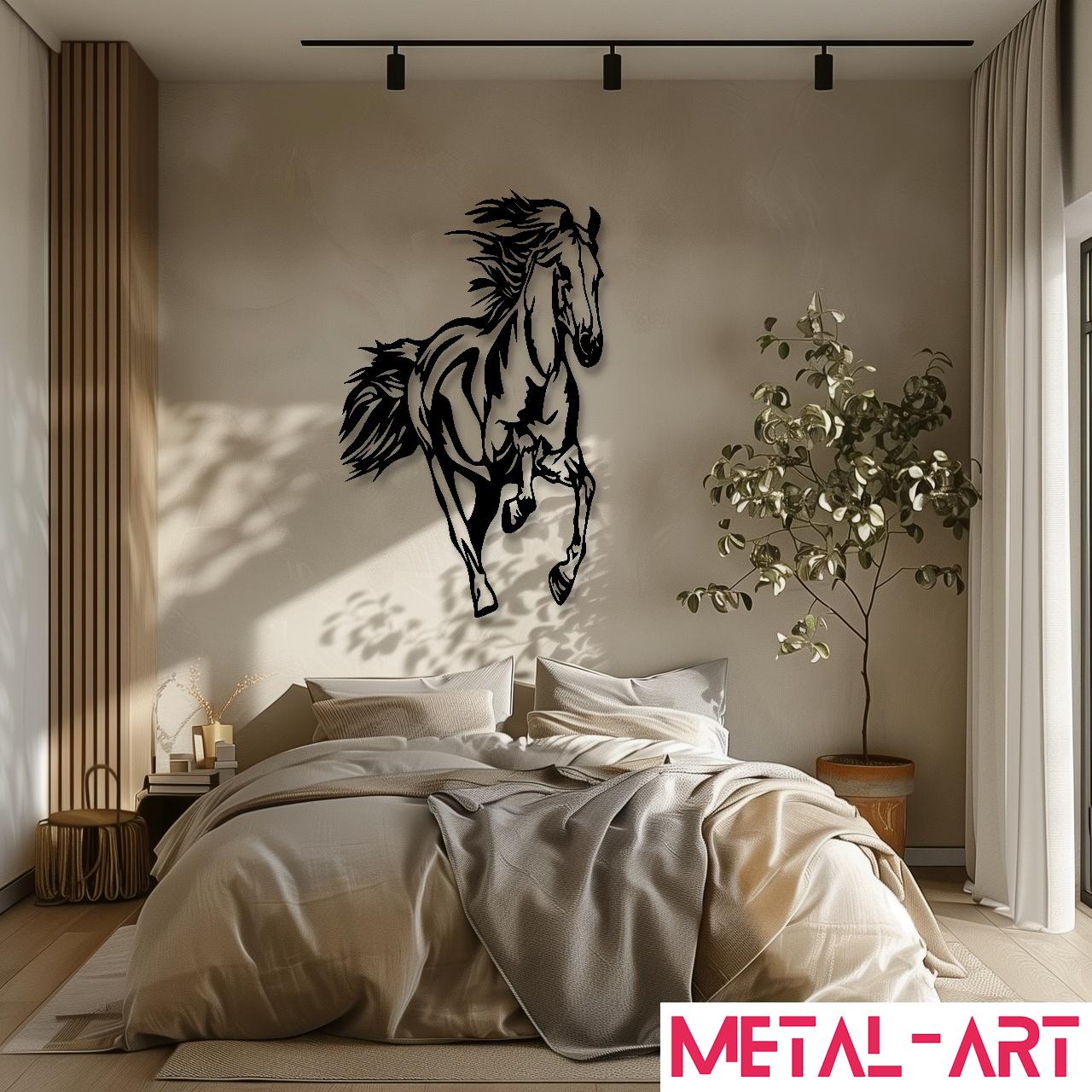 Wild Stride - laser-cut metal wall art