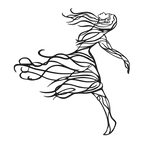 Spirit in Motion - laser-cut metal wall art