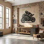 Race Day - laser-cut metal wall art