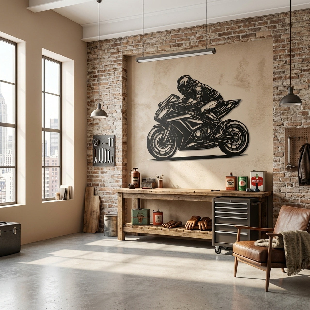 Race Day - laser-cut metal wall art