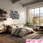 Rose Reverie - laser-cut metal wall art