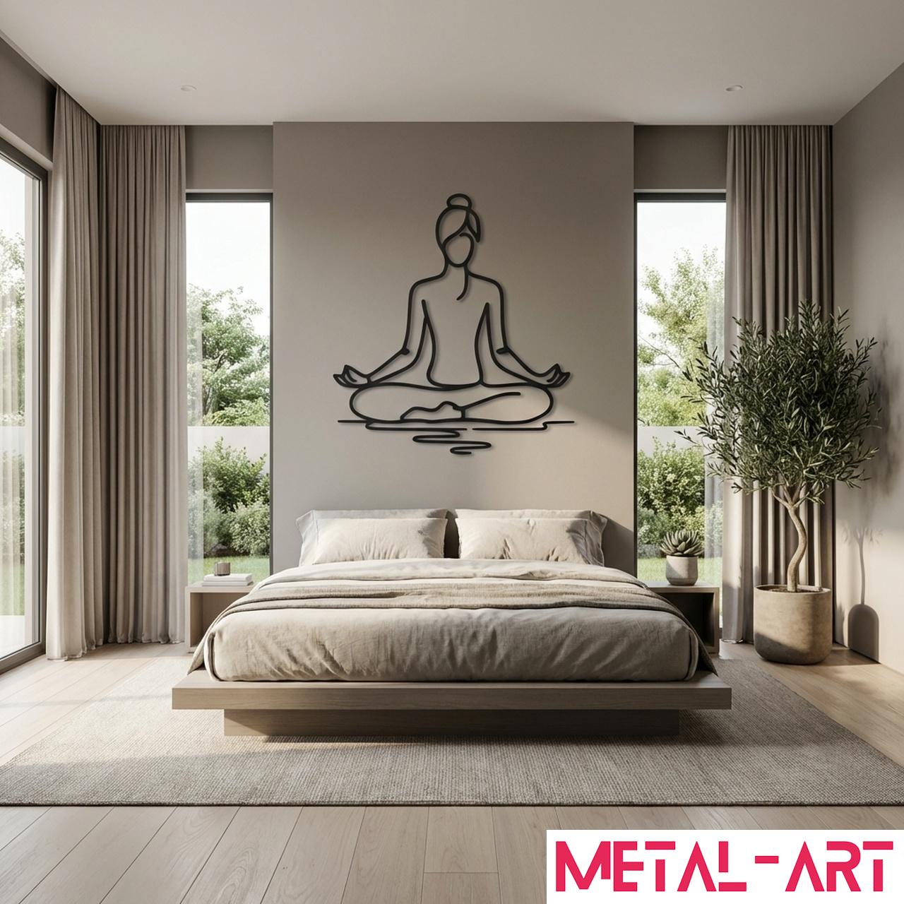 Still Mind - laser-cut metal wall art