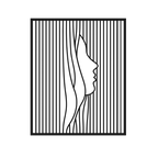 Striped Emergence - laser-cut metal wall art