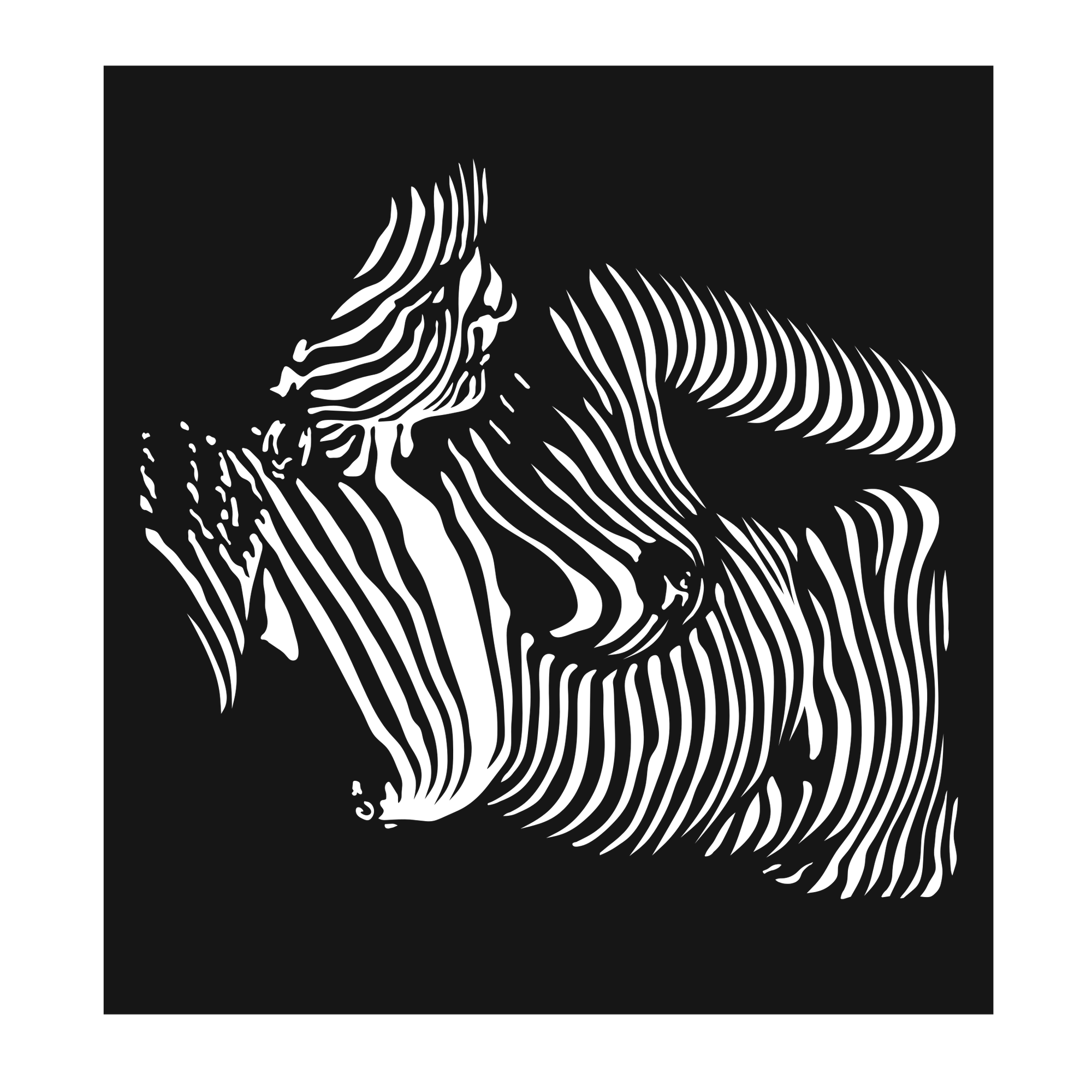 Cascade Silhouette - laser-cut metal wall art