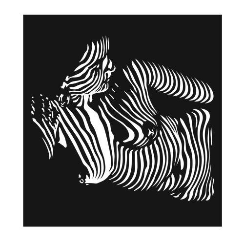 Cascade Silhouette - laser-cut metal wall art