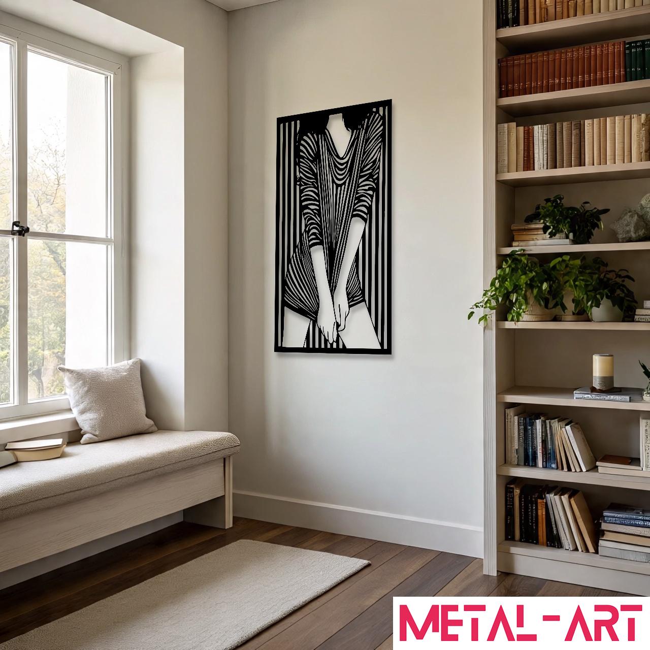 Velvet Curves - laser-cut metal wall art