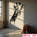 Graceful Giraffe - laser-cut metal wall art
