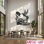 Flutter - laser-cut metal wall art