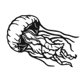 Ocean Drift - laser-cut metal wall art
