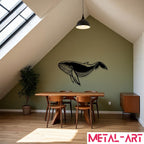 Serene Giant - laser-cut metal wall art