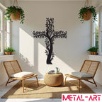 Rooted in Faith - laser-cut metal wall art
