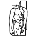 Fractured Strength - laser-cut metal wall art