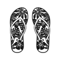 Island Footprints - laser-cut metal wall art