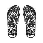 Island Footprints - laser-cut metal wall art