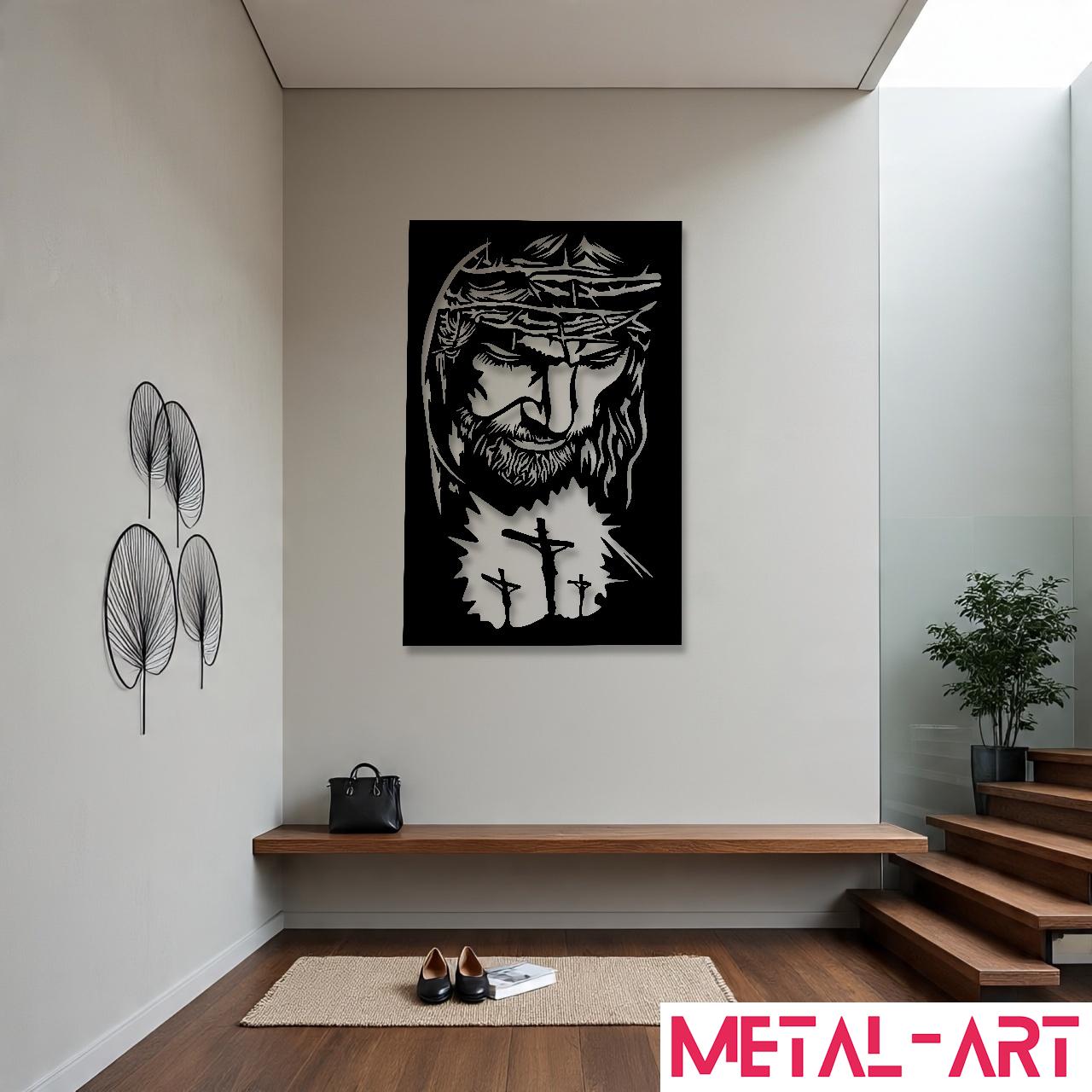 Divine Redemption - laser-cut metal wall art