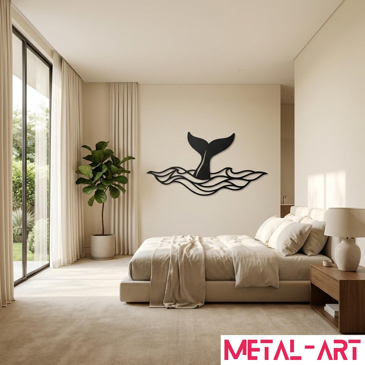 Deep Dive - laser-cut metal wall art