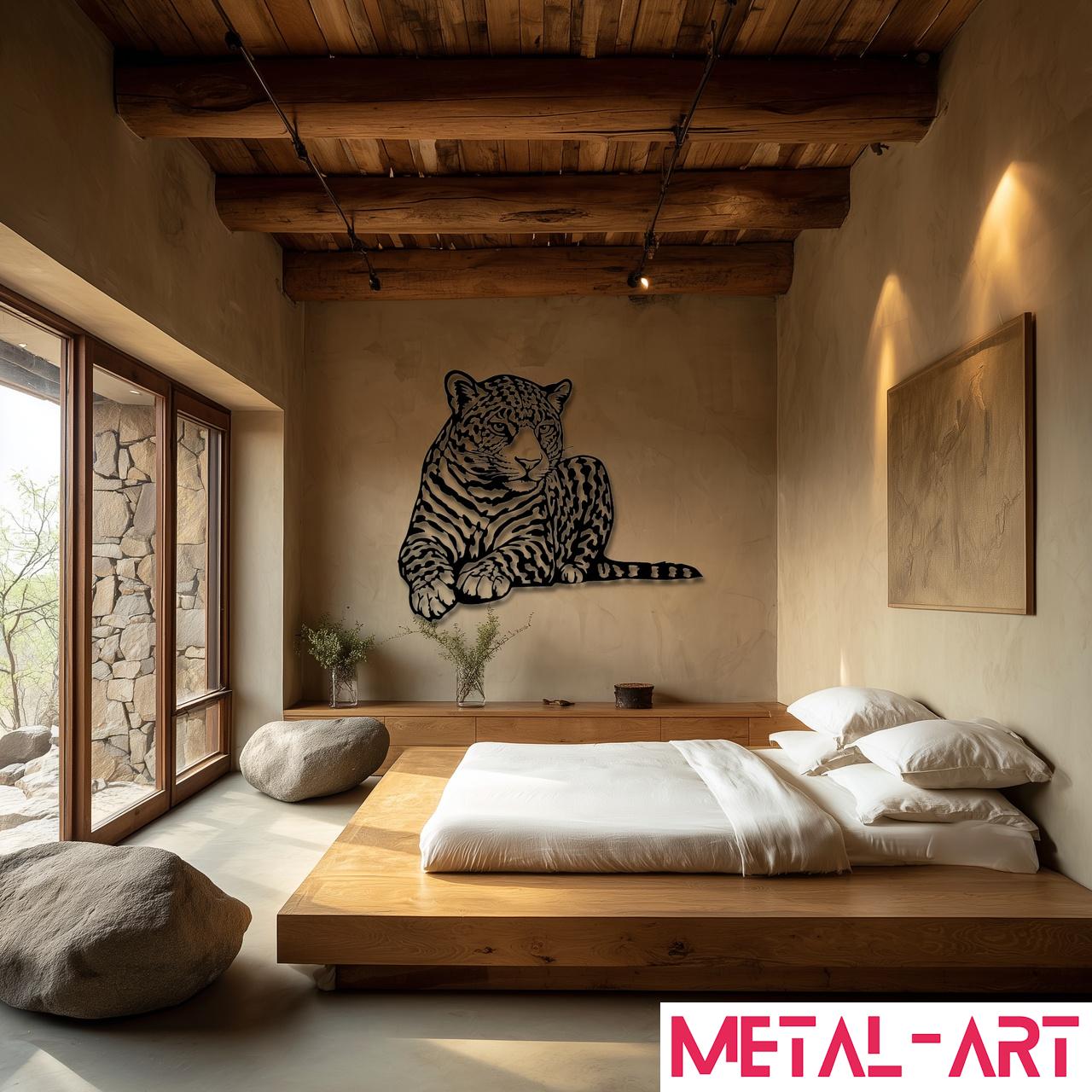 Silent Stalker - laser-cut metal wall art