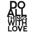 Words of Love - laser-cut metal wall art