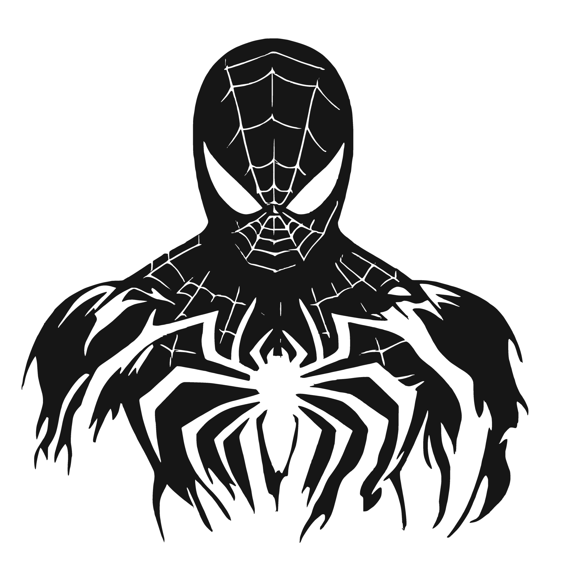 Midnight Spider - laser-cut metal wall art
