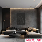 Minimalist Muse - laser-cut metal wall art