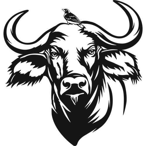 Buffalo Guardian - laser-cut metal wall art