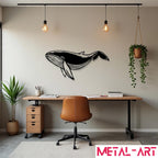 Serene Giant - laser-cut metal wall art
