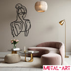 Feminine Form - laser-cut metal wall art