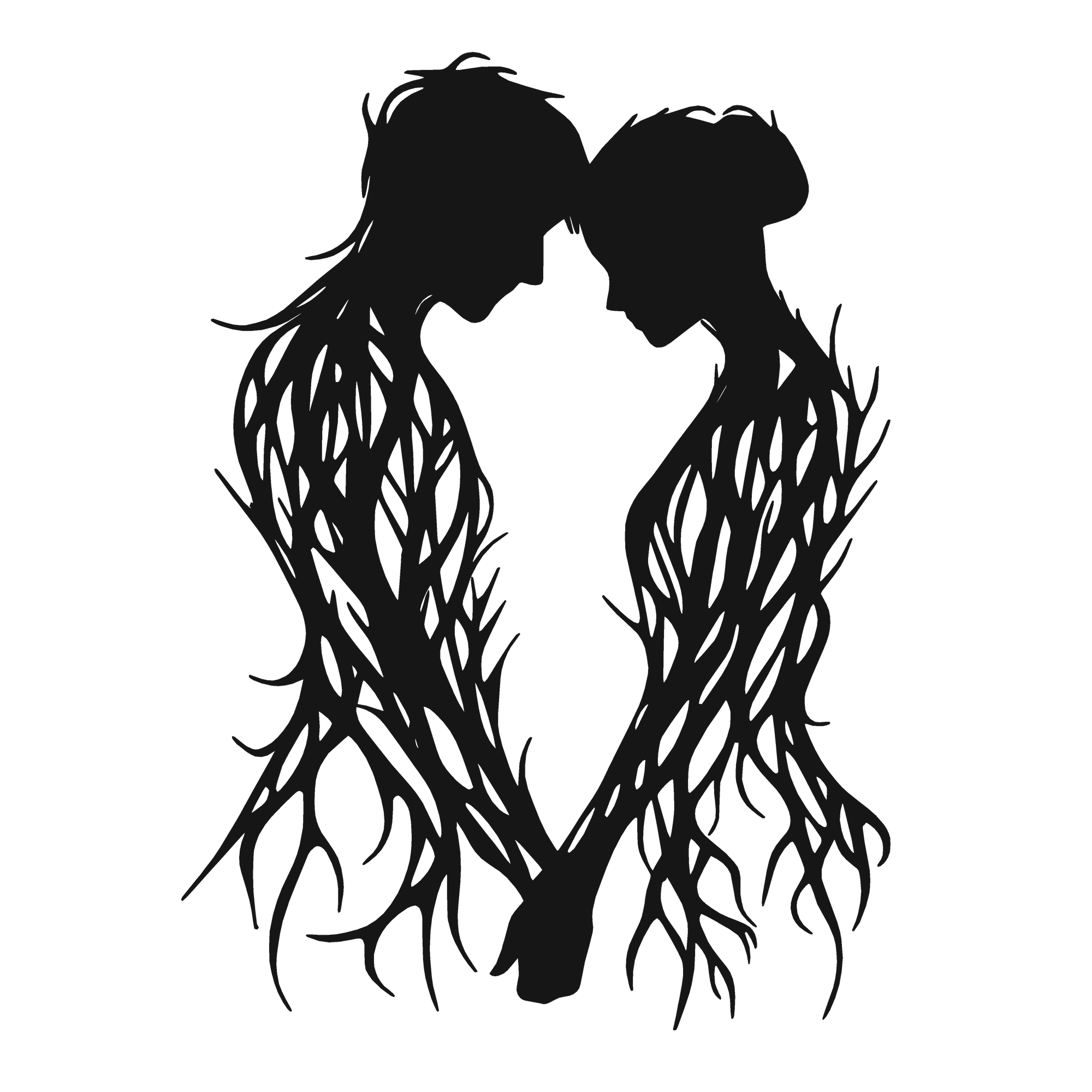 Rooted in us - laser-cut metal wall art