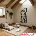 Fractured Strength - laser-cut metal wall art