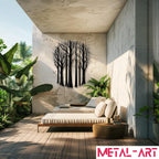 Circle of Silence - laser-cut metal wall art