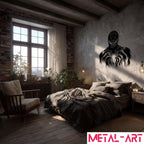 Midnight Spider - laser-cut metal wall art