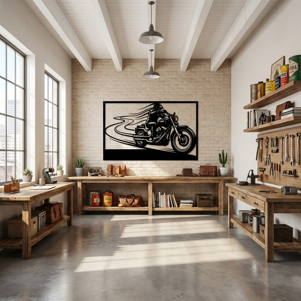 Wind Runner - laser-cut metal wall art