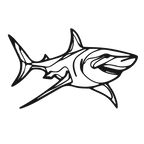 Iron Jaws - laser-cut metal wall art