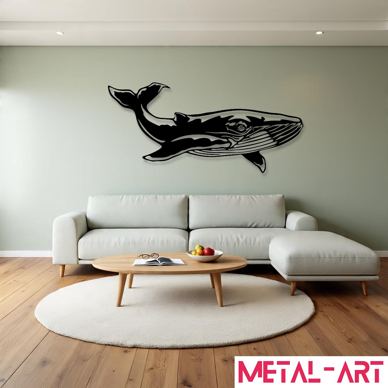 Soul of the Ocean - laser-cut metal wall art