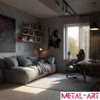White Wolf - laser-cut metal wall art