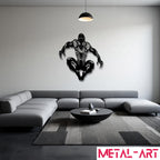 Leap of the Spider - laser-cut metal wall art