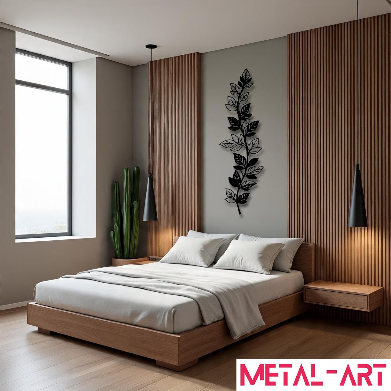 Floral Trio Harmony - laser-cut metal wall art