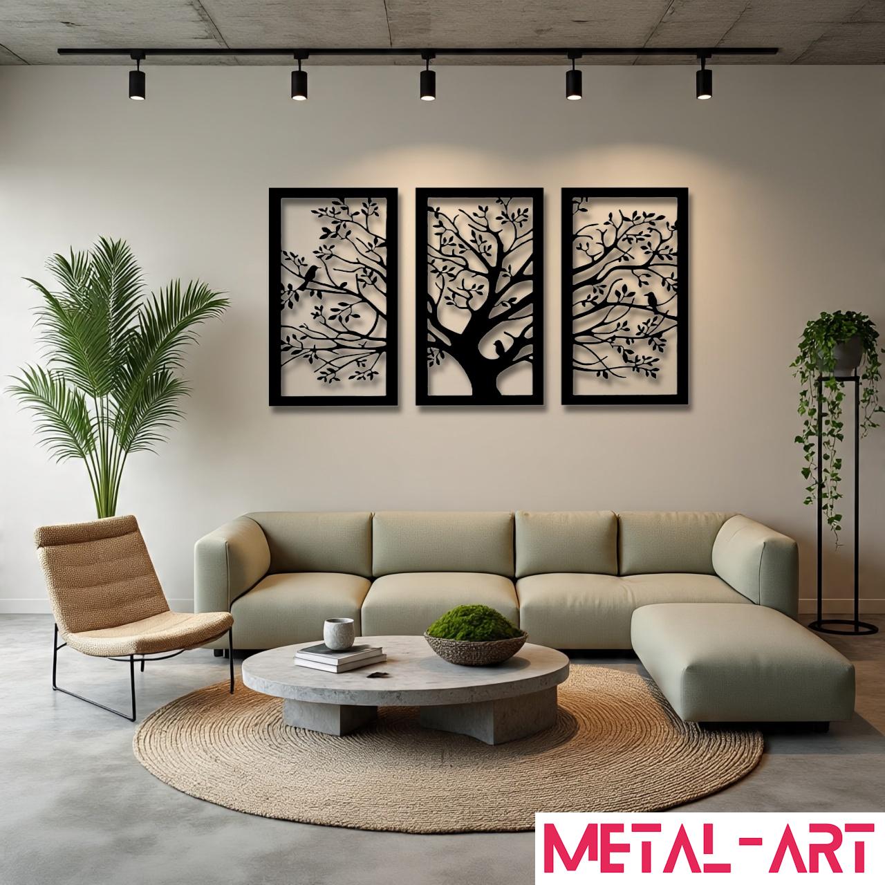 Whispers in the Trees - laser-cut metal wall art