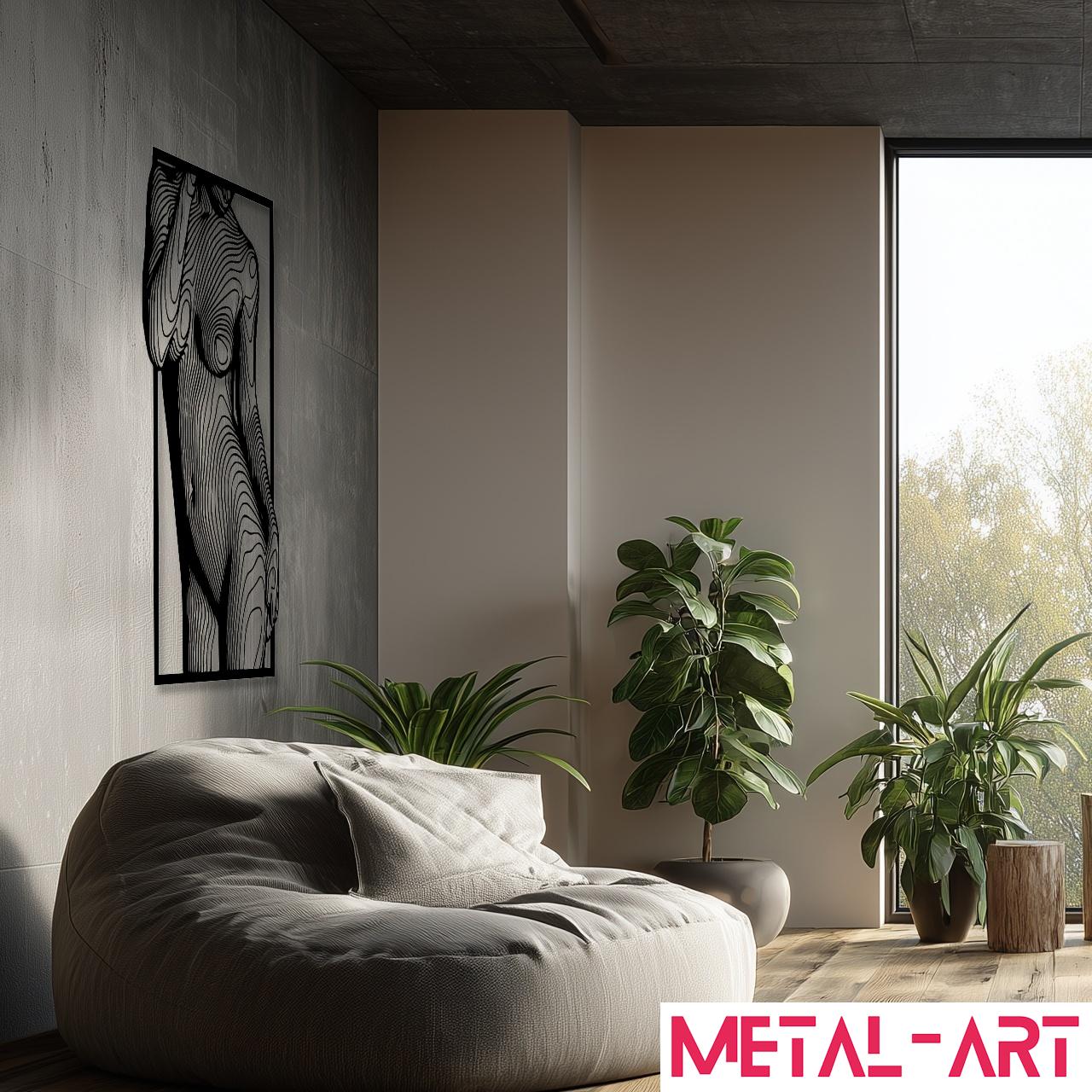 Topographic Beauty - laser-cut metal wall art