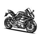 Ducati Panigale V4 - laser-cut metal wall art
