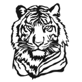 Eye of the Jungle - laser-cut metal wall art