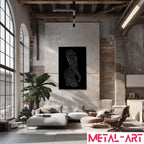 Linear Elegance - laser-cut metal wall art