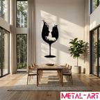 Vintage Love - laser-cut metal wall art