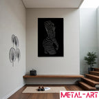 Linear Elegance - laser-cut metal wall art