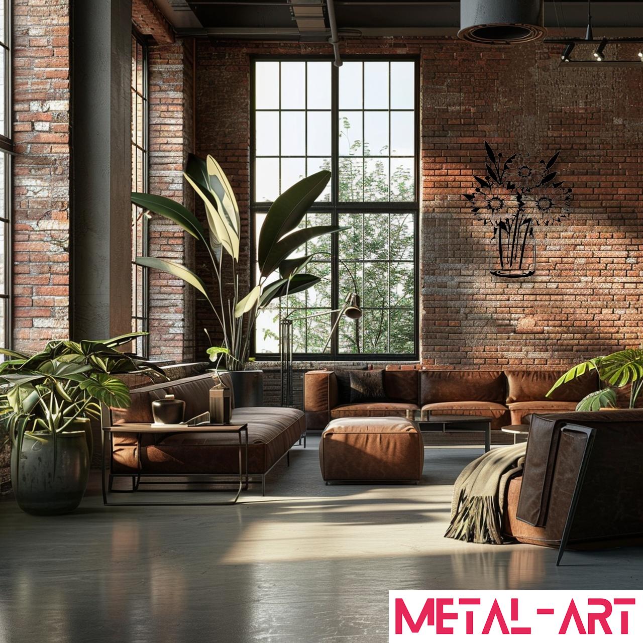 Eternal Bloom - laser-cut metal wall art