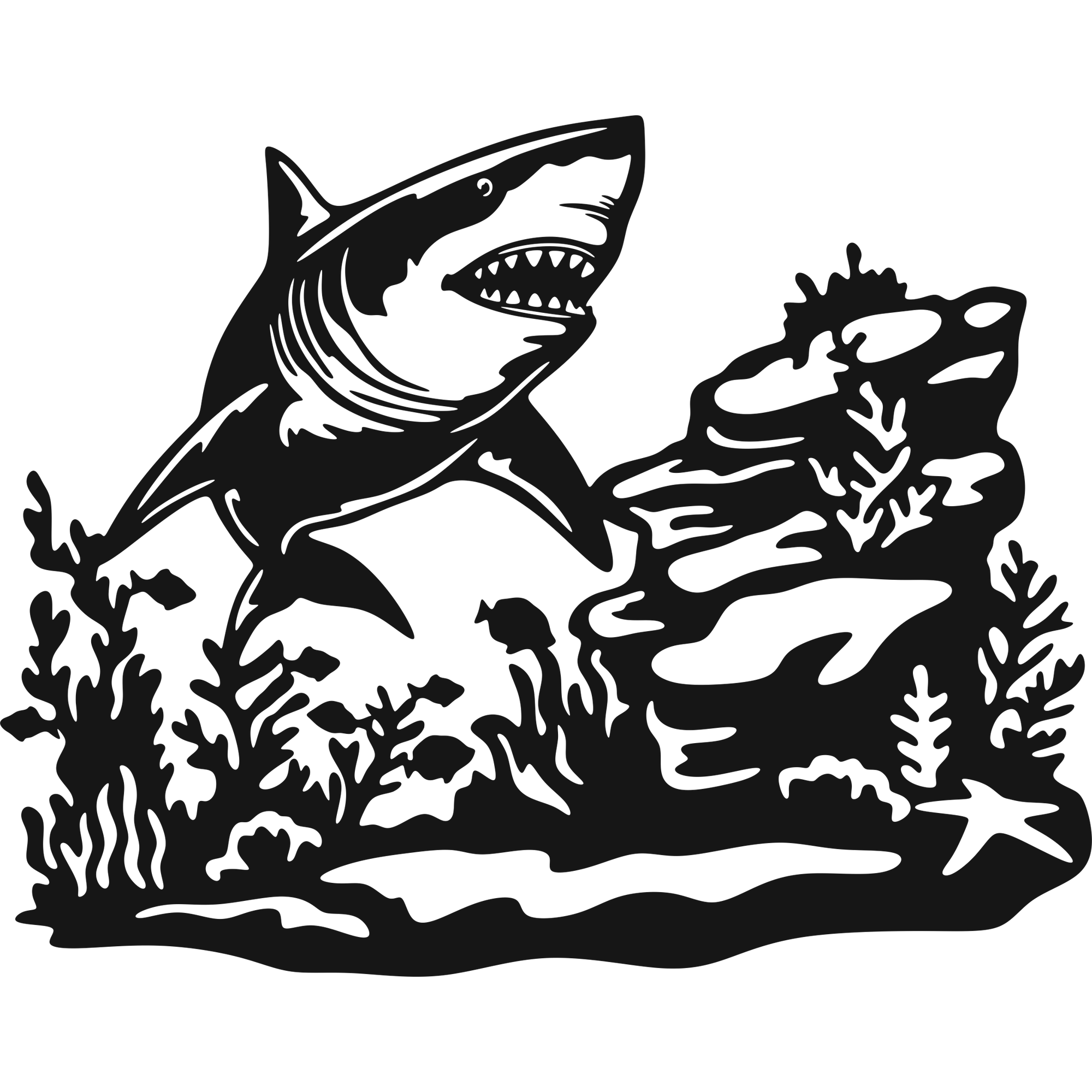 Apex Predator - laser-cut metal wall art