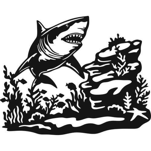 Apex Predator - laser-cut metal wall art