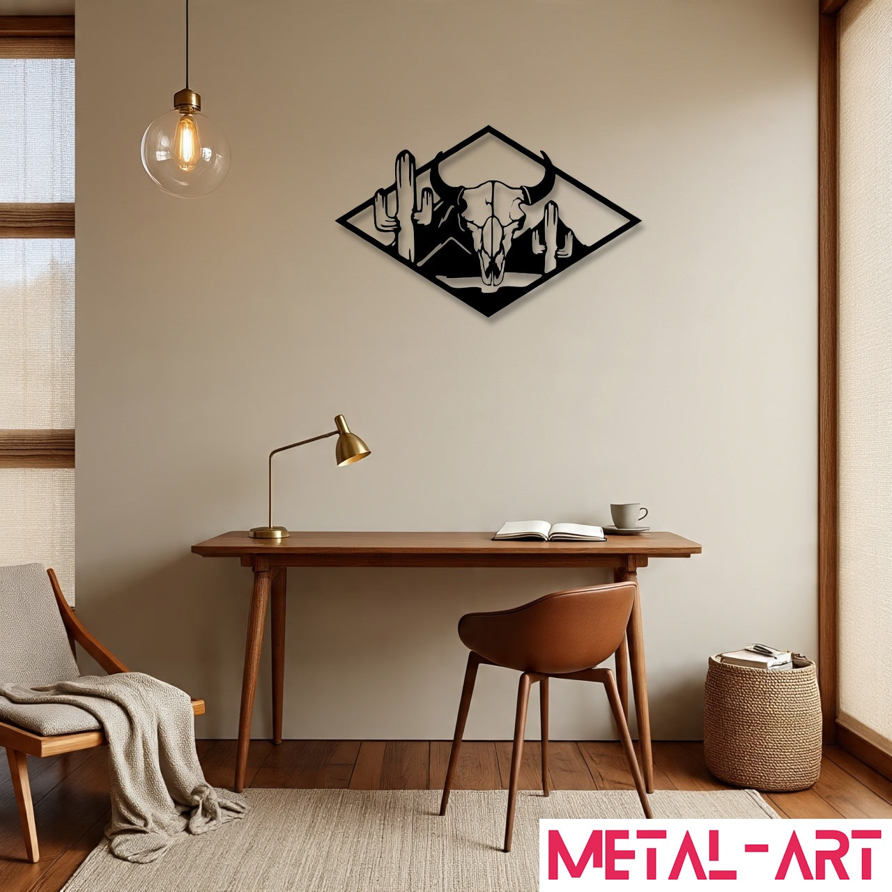Outlaw Territory - laser-cut metal wall art